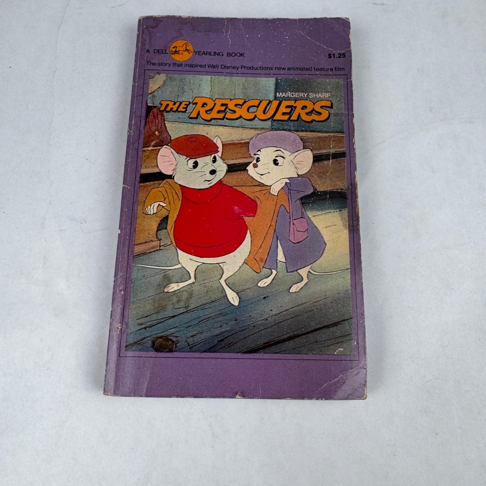 The Rescuers Paperback Book Vintage 1977 Margery Sharp Dell Yearling